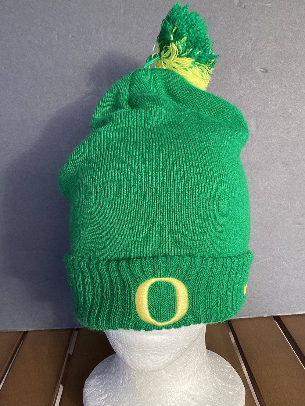 Nike Oregon ducks beanie hat with Pom